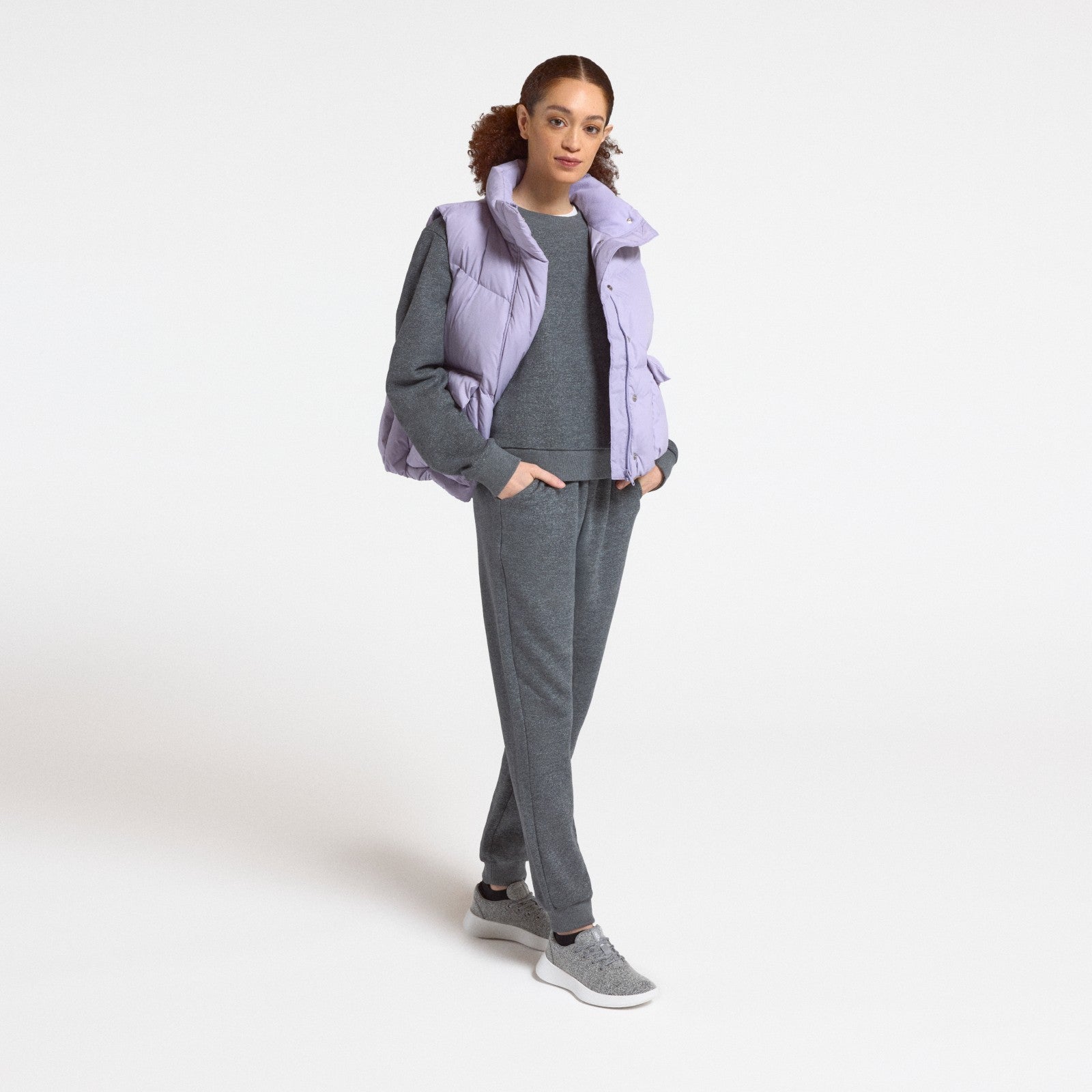 Women's Merino Blend Sweatpant - Natural Grey Heather - Image 4