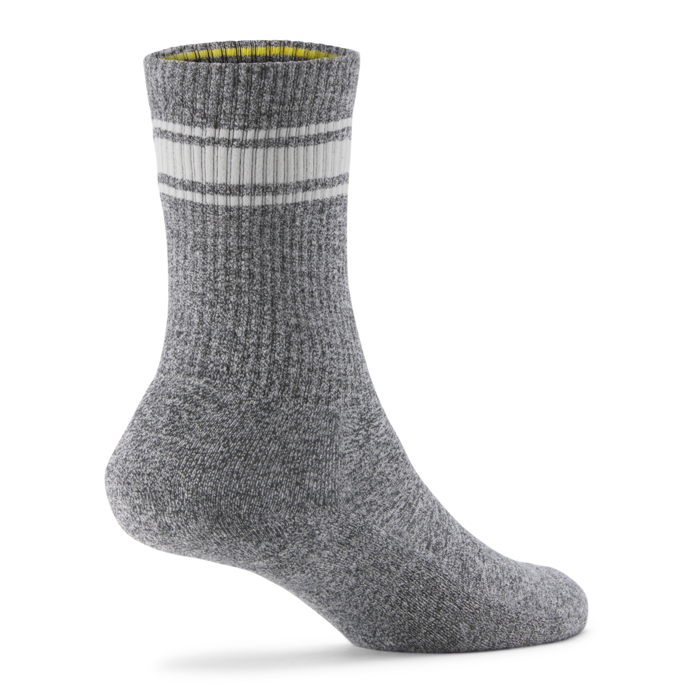 Anytime Crew Sock - Natural Grey Heather/Light Grey - Image 2